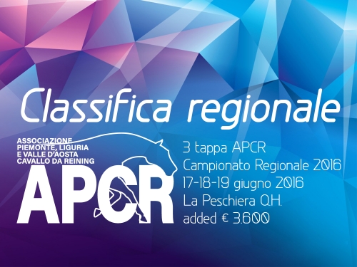 Classifica regionale dopo la 3 tappa APCR 2016