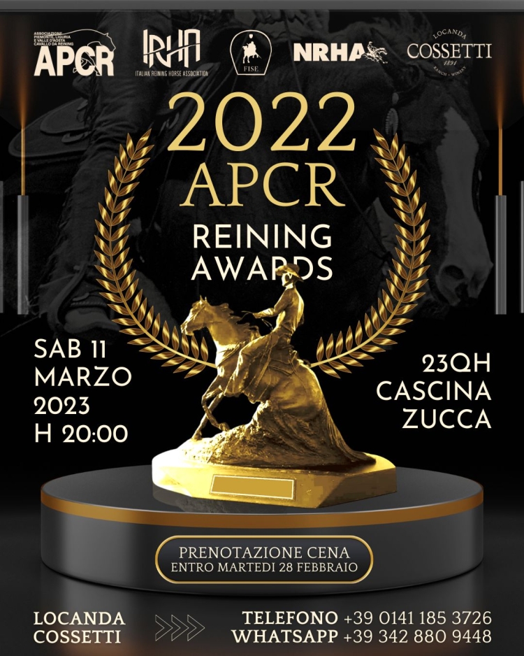 Premiazioni del Campionato APCR-IRHA-FISE-NRHA 2022