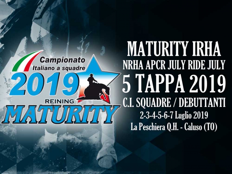 MATURITY IRHA &amp; NRHA APCR RIDE JULY RIDE 2019