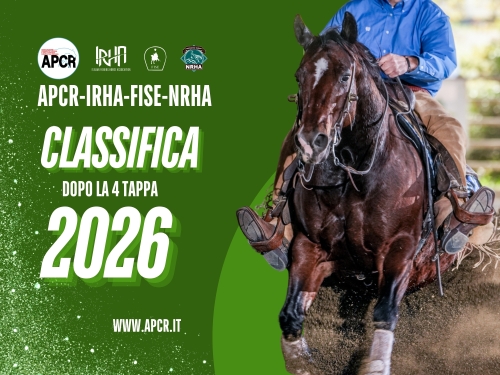 Classifica dopo la 4 tappa APCR-IRHA-FISE-NRHA 2026
